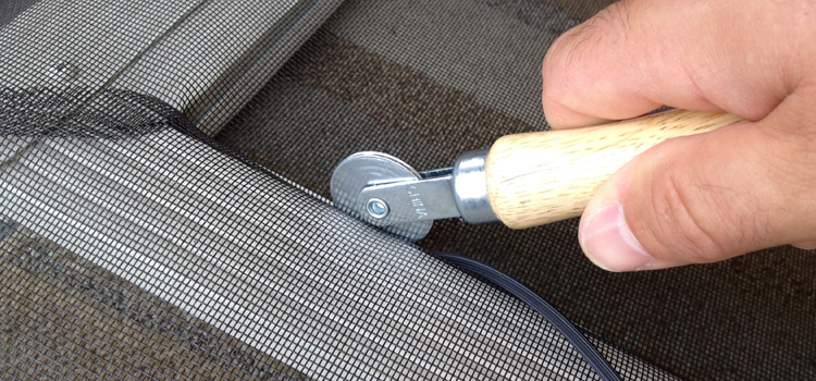 metal screen door repair in Eola