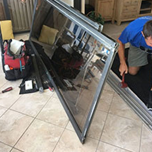 sliding glass door frame repair Eola